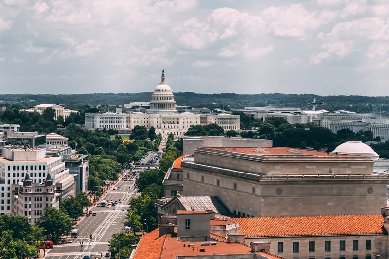 view of Washington, D.C. capitol building